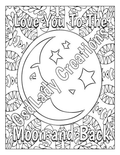 I Love You To The Moon And Back Coloring Pages - Part 2